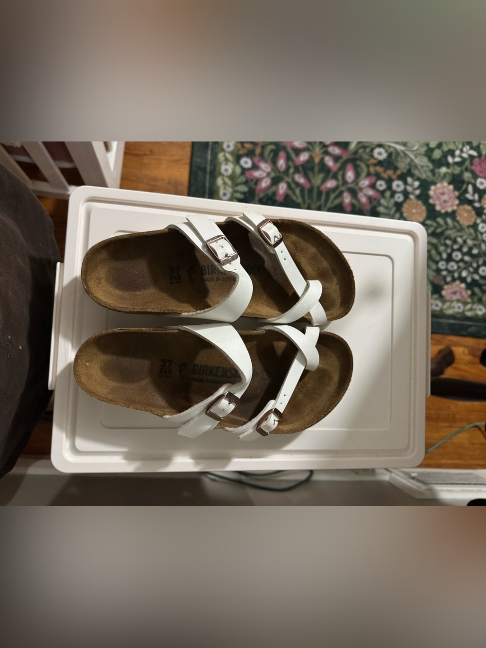 White Mayari Birko-Flor Size 37 Birkenstock Regular Width